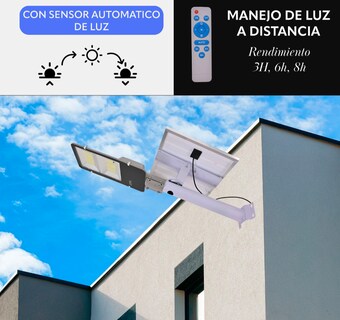 Foto 4 | Foto 4 | Lampara Suburbana Led con Panel Solar 300w