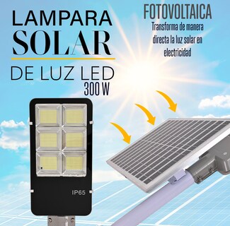 Foto 5 | Foto 5 | Lampara Suburbana Led con Panel Solar 300w