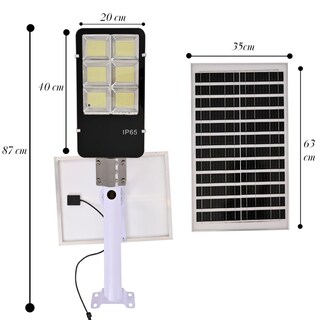 Foto 6 | Foto 6 | Lampara Suburbana Led con Panel Solar 300w