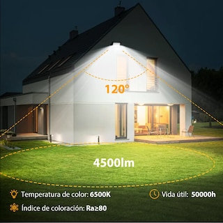 Foto 3 | Foto 3 | Reflector Led 50w Slim Ip65 Negro Luz Blanco Frio Exterior