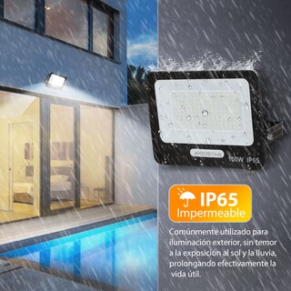 Foto 3 | Foto 3 | Reflector Led 150w Slim Ip65negro Luz Blanco Frio Exterior
