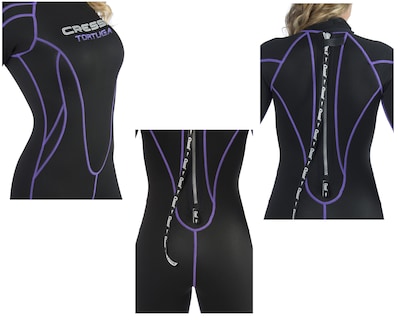 Foto 3 | Foto 3 | Traje Cressi Tortuga Lady 2.5 mm Talla M color Negro con Lila