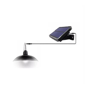 Foto 1 | Foto 1 | Lámpara Solar Recargable Luz Solar Exterior con 3 Luces LED Negro