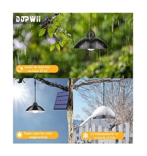 Foto 4 | Foto 4 | Lámpara Solar Recargable Lab.G Exterior con 3 Luces Led Negro