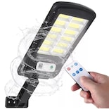 Lampara Solar Foco Led Exterior Luz Para Jardin Y Exteriores