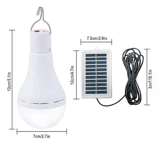 Foto 2 | Foto 2 | Luz De Emergencia Usb Solar Recargable Y Extraíble 60w 2 Pzs Eo Safe Imports Esi-14581 Blanco