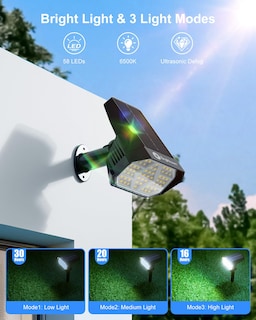 Foto 2 | Foto 2 | Focos Solares Brightown 58 Led Con Encendido/apagado Automático Ip67, 4 Unidades - Venta Internacional.
