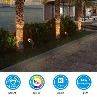 Foto 2 | Foto 2 | Luces De Paisaje Dewenwils Led, 14 W, 540 Lm, 3000 K, 12 V, Paquete De 4 - Venta Internacional.