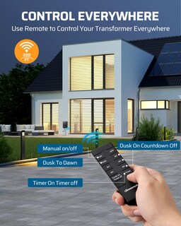 Foto 2 | Foto 2 | Transformador De Paisaje Dewenwils De 120 W Con Mando A Distancia De 12 V - Venta Internacional.