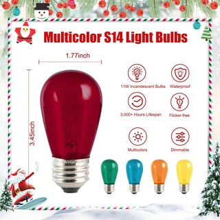 Foto 4 | Foto 4 | Bombillas Navideñas De Repuesto Minetom S14 Paquete De 50 - Venta Internacional.