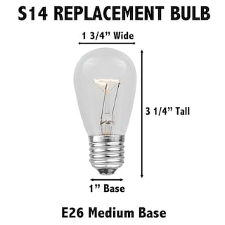 Foto 3 | Foto 3 | Bombillas De Repuesto Novelty Lights S14 Outdoor E27 11 W Paquete De 25 - Venta Internacional.