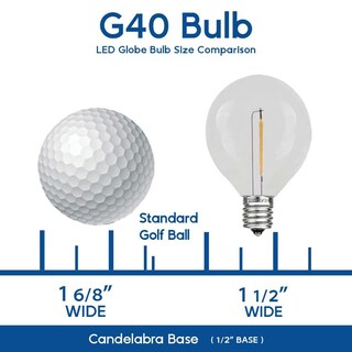 Foto 3 | Foto 3 | Bombillas Globe Para Exteriores Novedosas G40 Multicolor 25 Unidades - Venta Internacional.