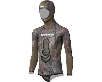 Foto 1 | Foto 1 | Chaqueta Cressi Seppia de Neopreno Espesor de 3.5 mm Ideal para Apnea Pesca Submarina y Buceo color Gris Talla XL