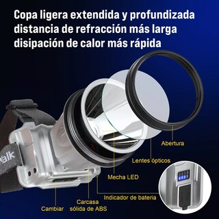 Foto 2 | Foto 2 | Lámpara Recargable Eo Safe Imports Esi10472 Plateada