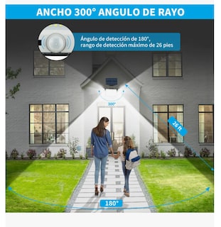 Foto 6 | Foto 6 | Led Lámpara Solar Exterior Jardin Pared Sensor Luz