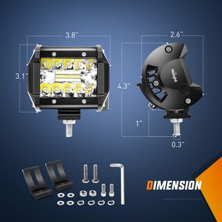 Foto 3 | Foto 3 | Barra De Luces Led Nilight Spot Flood Combo De 20 Pulgadas Y 420 W Con Cápsulas - Venta Internacional.