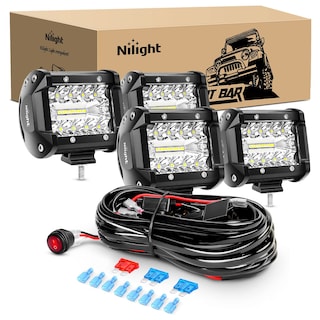 Foto 1 | Foto 1 | Barra De Luces Led Nilight Zh416, 4 Unidades, 10 Cm, 60 W, Combo Flood Spot - Venta Internacional.