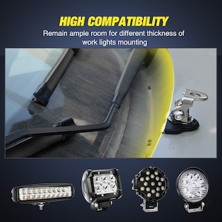 Foto 5 | Foto 5 | Soporte De Montaje Para Barra De Luz Led Universal Nilight, 2 Unidades - Venta Internacional.