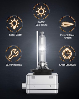 Foto 5 | Foto 5 | Bombillas Hid Para Faros Delanteros Nilight D3s 6000 K, Color Blanco Diamante, Paquete De 2 - Venta Internacional.
