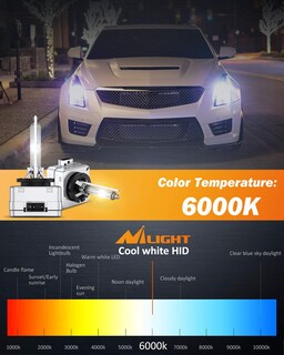 Foto 6 | Foto 6 | Bombillas Hid Para Faros Delanteros Nilight D3s 6000 K, Color Blanco Diamante, Paquete De 2 - Venta Internacional.