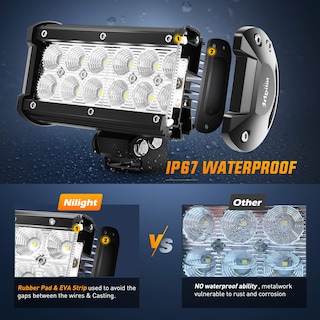 Foto 4 | Foto 4 | Barra De Luces Led Nilight 60002f-b 36 W 16,5 Cm Flood Para Camiones - Venta Internacional.