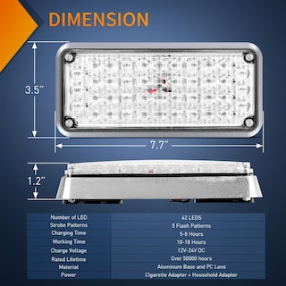 Foto 6 | Foto 6 | Luces Estroboscópicas Nilight 42 Led Rojas Y Azules Inalámbricas Magnéticas X2 - Venta Internacional.