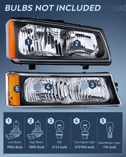 Foto 2 | Foto 2 | Conjunto De Faros Nilight Para Chevy Silverado 2003-2006 - Venta Internacional.
