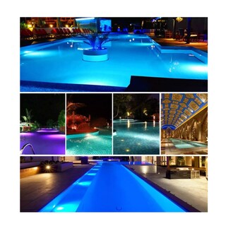 Foto 3 | Foto 3 | Lámpara Sumergible Iluminación Alberca Rgb Ip68 Led Esi-6008 Azul