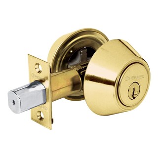 Foto 1 | Foto 1 | Cerrojo Doble Cilindro Hermex Cero-12p Latón Brillante