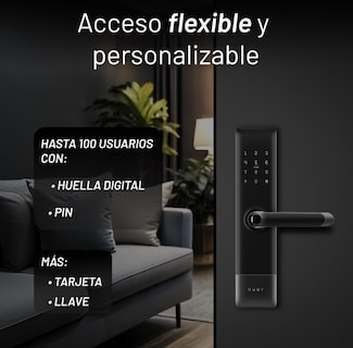Foto 3 | Foto 3 | Nuur Cerradura Digital Inteligente Wifi Cerradi