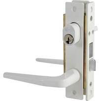Cerradura Clásica Para Puerta De Aluminio Función Sencilla, Blanco, Llave Estándar Lock