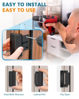 Foto 3 | Foto 3 | Cerradura De Puerta Winonly Con Refuerzo Metálico De 800 Libras, A Prueba De Niños - Venta Internacional.