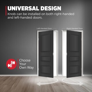 Foto 4 | Foto 4 | Pomo De Puerta Falso Kwikset Pismo Negro Mate Que No Gira - Venta Internacional.