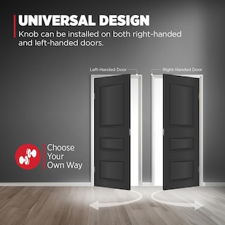 Foto 5 | Foto 5 | Pomo De Puerta Kwikset Pismo Interior Passage Sin Cierre Negro - Venta Internacional.