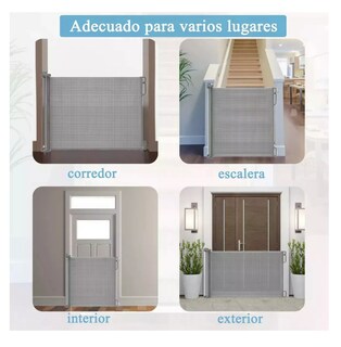 Foto 5 | Foto 5 | Puerta de Seguridad Retráctil 180 x 86 cm para Bebés