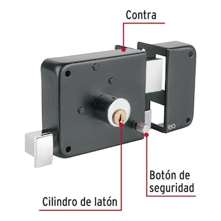 Foto 2 | Foto 2 | Cerradura De Sobreponer Derecha Eo Safe Imports Esi-18793 Negro