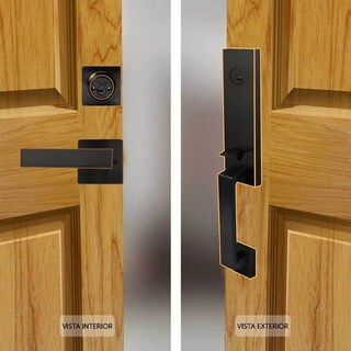 Foto 3 | Foto 3 | Cerradura de Gatillo Portofino Yale 89584 Negro Puerta Principal LL/LL