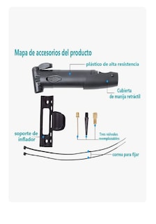 Foto 3 | Foto 3 | Mini Montaña Xtellar Portátil Bomba De Bicicleta Color Negro