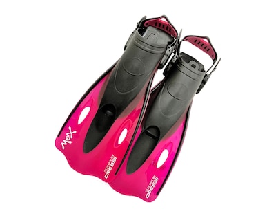 Foto 1 | Foto 1 | Aleta Cressi Mex Corta Ajustable Rosa para Snorkeling y Natación Talla L/XL 27/30 Mx