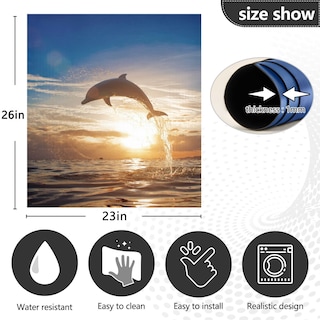 Foto 4 | Foto 4 | Funda Magnética Para Lavavajillas Naanle Ocean Jumping Dolphin 23x26 - Venta Internacional.