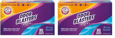 Foto 1 | Foto 1 | Toalla Para Secadora Arm & Hammer Odor Blaster Fresh Burst, 80 Unidades, 2 Unidades - Venta Internacional.