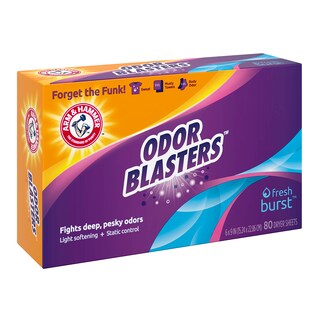 Foto 2 | Foto 2 | Toalla Para Secadora Arm & Hammer Odor Blaster Fresh Burst, 80 Unidades, 2 Unidades - Venta Internacional.