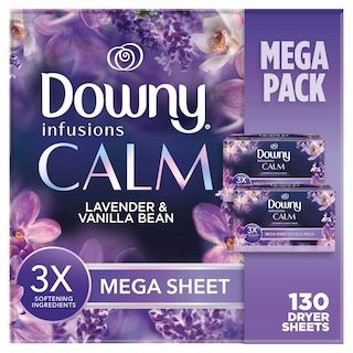 Foto 1 | Foto 1 | Toallas Para Secadora Downy Infusions Mega Calm Lavender Vanilla, 130 Unidades - Venta Internacional.