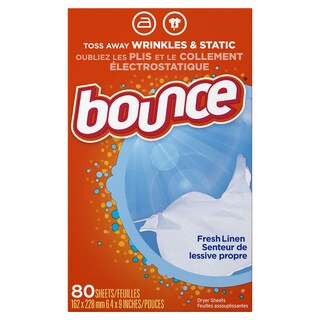 Foto 2 | Foto 2 | Sábanas Suavizantes Para Secadora Bounce Fresh Linen, 80 Unidades - Venta Internacional.