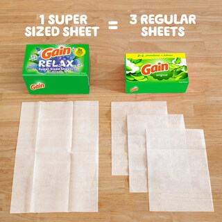 Foto 5 | Foto 5 | Sábanas Para Secadora Gain Super Size Relax Scent, 130 Unidades - Venta Internacional.