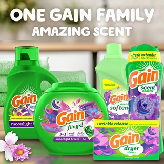 Foto 7 | Foto 7 | Suavizante De Telas Gain Moonlight Breeze 1 Litro (paquete De 4) - Venta Internacional.