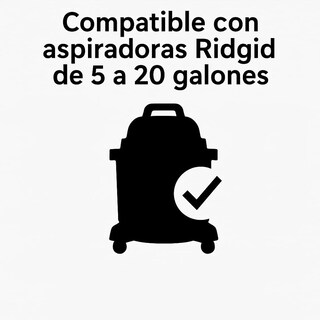 Foto 4 | Foto 4 | 2 Filtros De Repuesto Para Aspiradora J0409 | Compatible Con Ridgid Vf6000 | Para Aspiradoras De 5 A 20 Galones