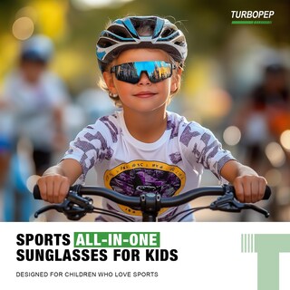 Foto 2 | Foto 2 | Gafas De Sol Polarizadas Turbopep Para Niños De 3 A 12 Años Paquete De 3 - Venta Internacional.