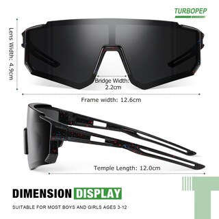 Foto 3 | Foto 3 | Gafas De Sol Polarizadas Turbopep Para Niños De 3 A 12 Años Paquete De 3 - Venta Internacional.