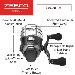 Foto 2 | Foto 2 | Carrete De Pesca Zebco Delta Spincast Tamaño 30 Preenrollado Con Sedal - Venta Internacional.
